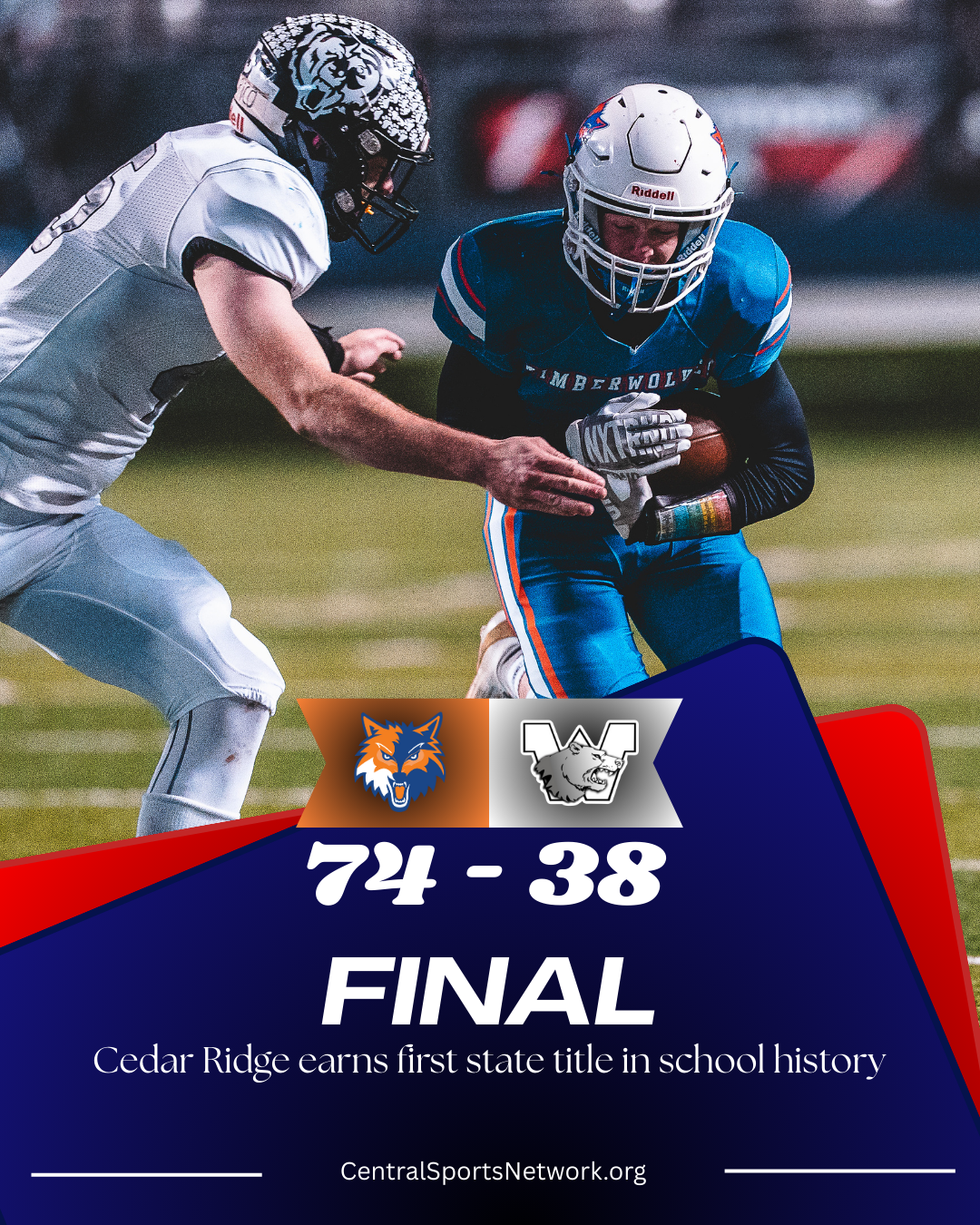 Cedar Ridge Captures First-Ever Football State Championship in Dominant 8-Man Title Win